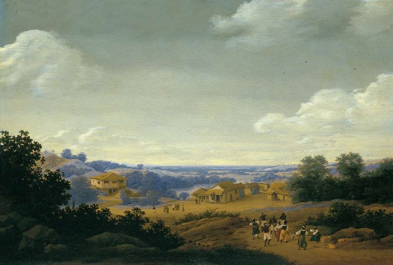“Plantation Settlement in Brazil” Frans Jansz Post, 1656.